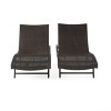 XIYUYEU Patio Chaise Lounges Set of 2 Wicker Lounge Chair Modern Recliner for Outside - 3 of 4