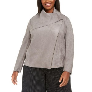Anne Klein Womens Faux Suede Jacket - 1 of 1