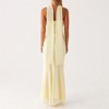 Clotth Women's Floral Off-Shoulder Bodycon Dress - Summer Slim Fit, Long Mesh Layer with Scarf for Weddings and Cocktail Parties - 4 of 4