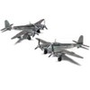 Level 2 Model Kit Messerschmitt Me410A-1/U2 & U4 Fighter-Bomber Aircraft with 2 Scheme Options 1/72 Plastic Model Kit by Airfix - image 4 of 4