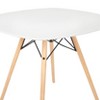 Allen Dining Table White - OSP Home Furnishings: Modern Square Design, Scratch & Stain Resistant, Wood Legs - 3 of 3