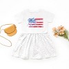 The Juniper Shop Watercolor Flag Coquette Toddler Dress - 2 of 4