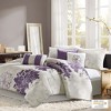PAGED Twin/Twin XL Comforter Set Printed Cotton Sateen 6 Piece Bedding with 1 Comforter, 1 Standard Sham, 1 Bedskirt, 3 Decorative Pillows - 2 of 4