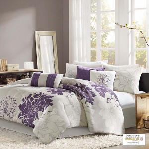 NicBex Printed Cotton Bedding Comforter Sets, All Season Bedding Set Reversible Quilt Set with Throw Pillows, Machine Washable - 1 of 4