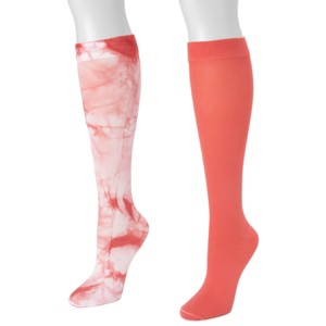 MUK LUKS Women's 2 Pair Pack Compression Socks - 1 of 2