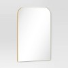 24" x 36" Infinity Mantle Mirror Brass - Threshold™: Rust-Resistant, Wall Mount, Modern Decor - 3 of 4