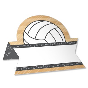 Big Dot of Happiness Bump, Set, Spike - Volleyball - Baby Shower or Birthday Party Tent Buffet Card - Table Setting Name Place Cards - Set of 24 - 1 of 4