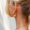 Chunky Gold Hoop Earrings, Hypoallergenic, Trendy for Women Simple and Trendy Style - 3 of 4
