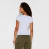 Women's Slim Fit Cap Sleeve Deep Scoop Neck T-Shirt - Wild Fable™ - 3 of 4