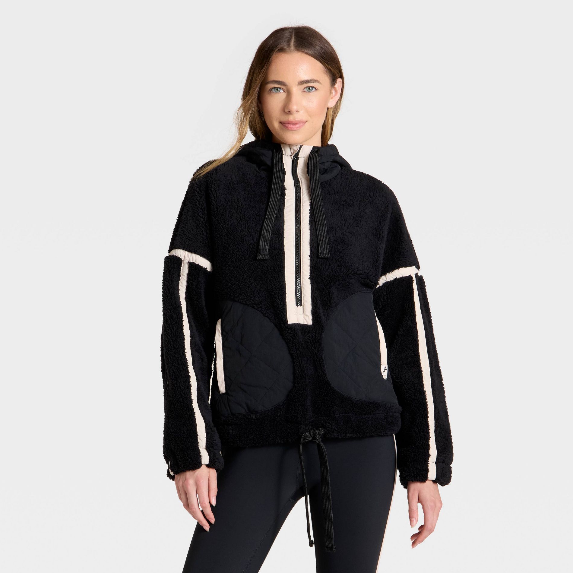 Women's Contrast High Pile 1/2 Zip Jacket - JoyLab™