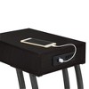 NicBex Modern Wood Texture Tray End Table with Black Metal Legs,Natural Side Table,Coffee Table for Bedroom,Living Room - 3 of 4
