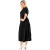 LA LEELA Women's Summer Vacation Beachwear Bathing Suit Button Up Shirt Dress Beach Long Shirt Cover ups - 2 of 4