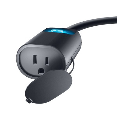 Outdoor/Indoor Smart Wi-Fi Plug Black - Geeni