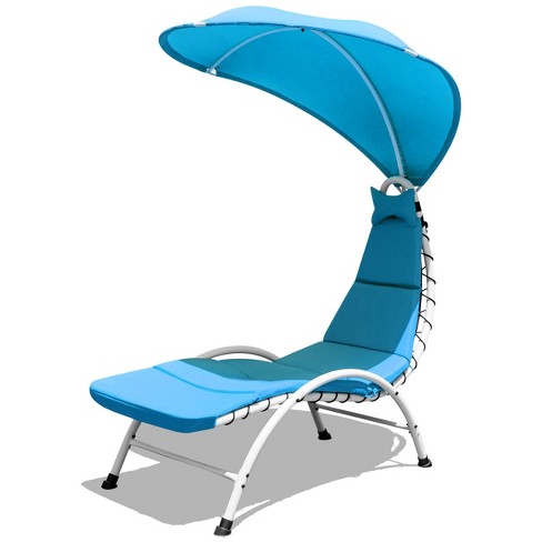 Patio lounge chair online with canopy