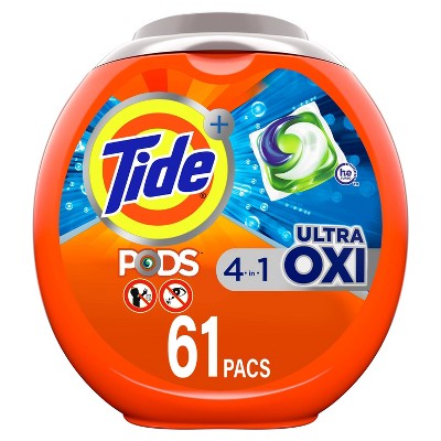 Tide Pods Ultra Oxi Laundry Detergent Pacs - 63oz/61ct
