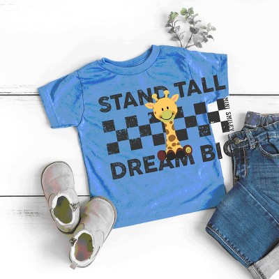 The Juniper Shop Mini Smiley Stand Tall Dream Big Toddler Short Sleeve Tee