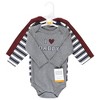 Hudson Baby Infant Boy Cotton Long-Sleeve Bodysuits, Boy Daddy 3-Pack - 2 of 4