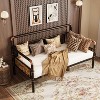 Garvee Stand-Up Twin Pop-Up Trundle Bed Frame with Locking Casters & Metal Slat Support - 4 of 4
