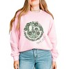 S.W.Smiley Green Floral Butterflies - Women's Graphic Sweatshirt - 3 of 4