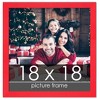 PosterPalooza | Square Classic Modern Red Picture Frame - UV Acrylic, Foam Board Backing, Hanging Hardware - 2 of 4