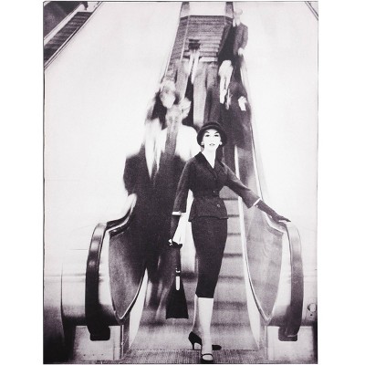 Dressed to the Nines Painted Print Unframed Wall Canvas Black - StyleCraft