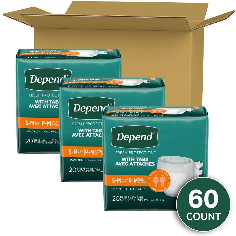 Depend Unisex Incontinence Protection with Tabs Underwear - Maximum Absorbency, 3 of 12
