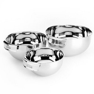 All-Clad 3 Piece Stainless Steel  Mixing Bowl Set, Silver - 1 of 4