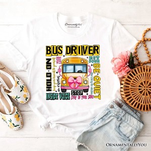 School Bus Driver T-Shirt, Funny Back to School Occupation Tee | OrnamentallyYou - 1 of 4