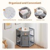 Corner Diaper Changing Table, Baby Diaper Changing Station with Storage Drawer & Laundry Hamper, Multi-Functional Changing Table Organizer - 2 of 4