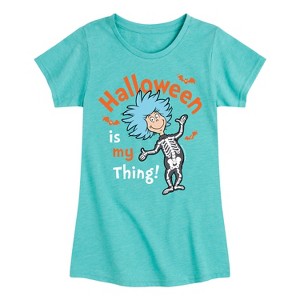 Girls' - Dr. Seuss - Halloween Is My Thing Fitted Short Sleeve Graphic T-Shirt - 1 of 4