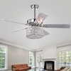 Warehouse Of Tiffany Rexen Chrome 52" 5-Blade Lighted Ceiling Fan with Remote Control - 2 of 2