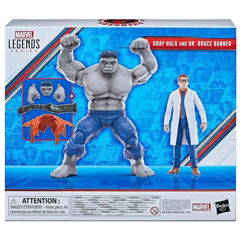 Marvel Avengers Legends Gray Hulk and Dr. Bruce Banner Action Figure Set - 2pk, 6 of 12