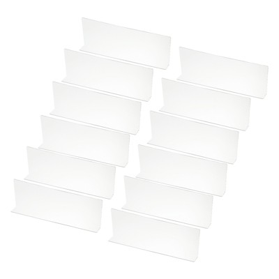 Unique Bargains Acrylic Smooth L-Shaped Bedroom Kitchen Office Shelf Divider