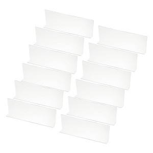 Unique Bargains Acrylic Smooth L-Shaped Bedroom Kitchen Office Shelf Divider - 1 of 4