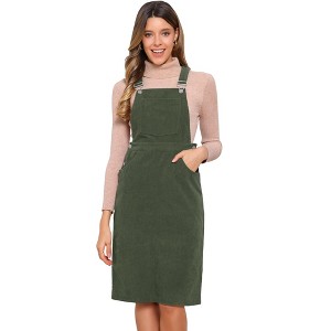 INSPIRE CHIC Women's Adjustable Straps Sleeveless Square Neck Casual Midi Dresses with Pockets - 1 of 4