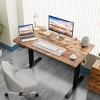 DOMETOUR Height Adjustable Electric Standing Desk, Sit Stand Up Down Computer Table, Ergonomic Memory Desktop Workstation - 3 of 4