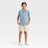 Boys' Short Sleeve Vertical Striped Button-Down Shirt - Cat & Jack™ - 3 of 3