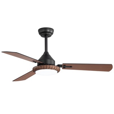 Airsurfer 48-inch Reversible 3-Blade Ceiling Fan with Intergrated LED Light and Remote