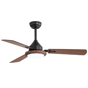 Airsurfer 48-inch Reversible 3-Blade Ceiling Fan with Intergrated LED Light and Remote - 1 of 4