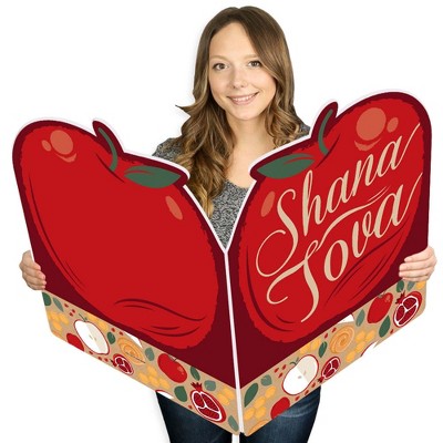 Big Dot of Happiness Rosh Hashanah - New Year Giant Greeting Card - Big Shaped Jumborific Card