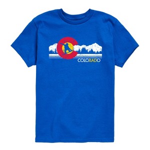 Boys' - Instant Message - Colorado Flag Snowboarder Short Sleeve Graphic T-Shirt - 1 of 4