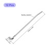 Unique Bargains Stainless Steel Long Handle Round Shaped Drinking Spoon Straws 12 Pcs - 2 of 4