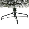 9ft. Flocked Pencil Artificial Christmas Tree with 600 Clear Lights and 896 Branches – Sleek Snowy Holiday X-Mas Tree - 4 of 4
