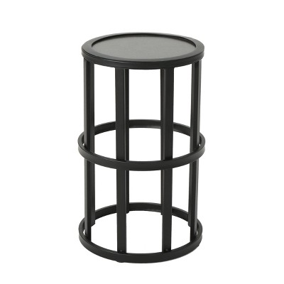 Aaleah Industrial Ceramic Tile Side Table Gray - Christopher Knight Home