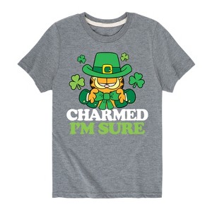 Boys' - Garfield - Charmed Im Sure Short Sleeve Graphic T-Shirt - 1 of 4