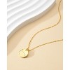 Molenia Zodiac Necklace for Women, 14K Gold Plated 925 Sterling Silver Coin CZ Pendant Dainty Constellation Horoscope Jewelry Gifts for Women - 3 of 4