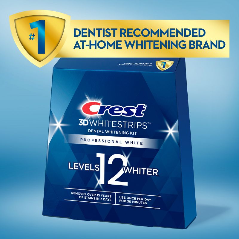 Crest 3D Whitestrips Professional White Teeth Whitening Kit, 20 Treatments, 6 of 8