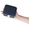 Unique Bargains PU Leather 2 Layer Storage Display Holder Jewelry Box with Mirror and Removable Jewelry Tray for Women - 4 of 4