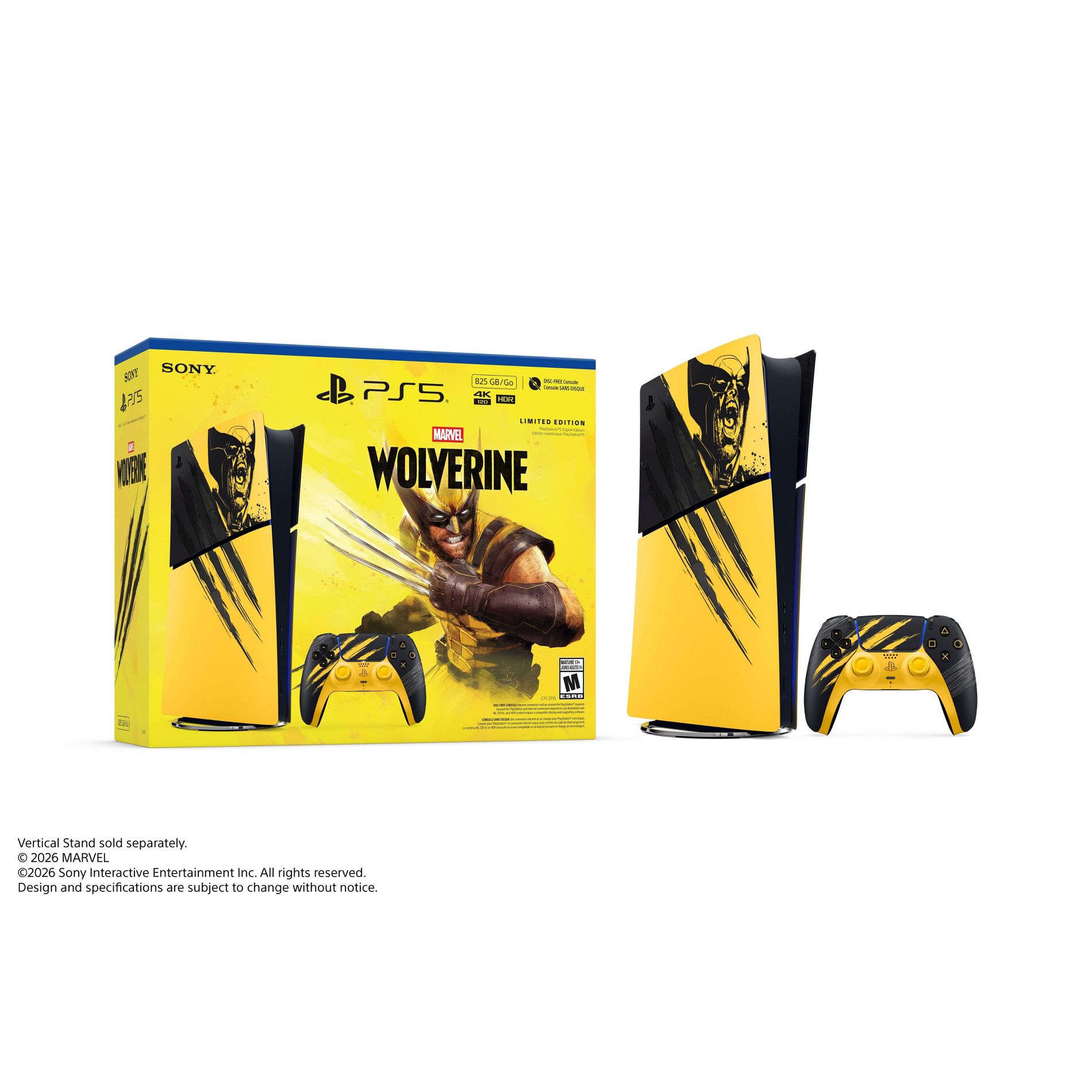 PlayStation 5 Digital Console - Marvel's Wolverine Limited Edition Bundle