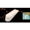 Unique Bargains Rubber Home Office Anti-Slip Doorstops Beige 4" x 1.1" x 1.1" 3 Pcs - 3 of 3